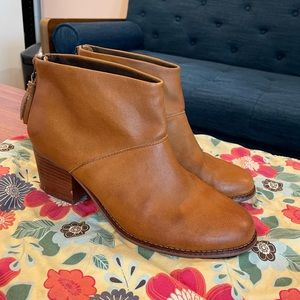 Tom’s Brown Cognac tassel bootie